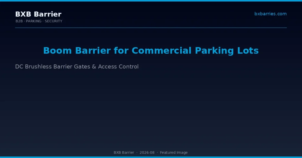 boom barrier commercial parking lots