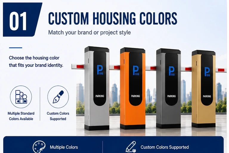 Custom housing colors for BXB OEM ODM boom barrier gates