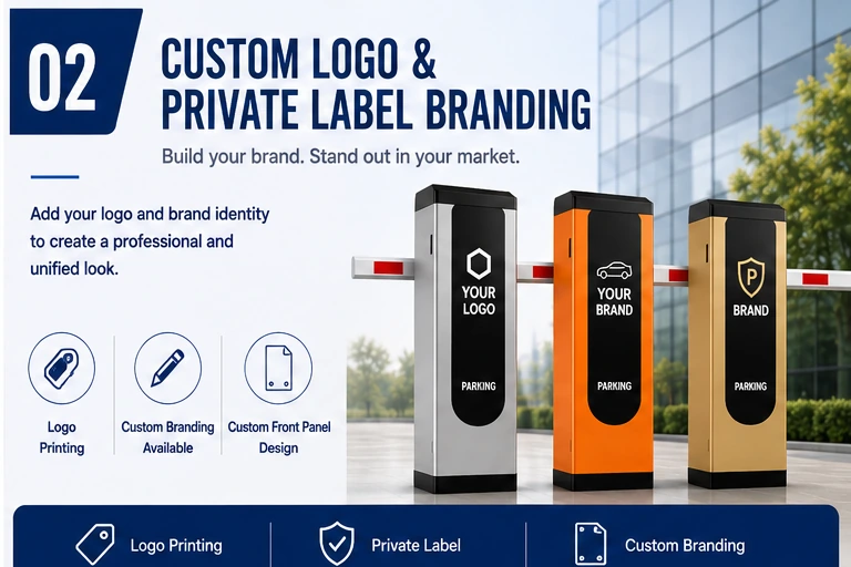 OEM private label logo branding for BXB boom barrier gates